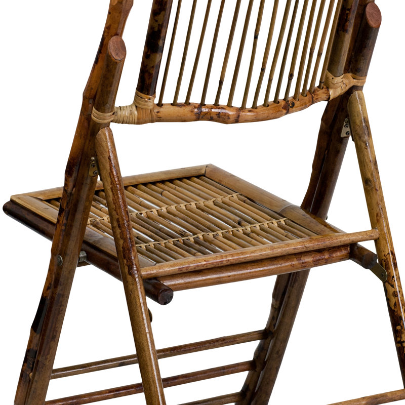 Flash Furniture American Champion Bamboo Wood Folding Chair Event